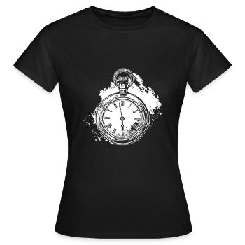Watches gift pocket watches watch collector - Women's T-Shirt - black - Front - AI Model Female 172 dark (172cm)