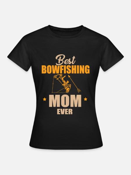 Beste Bogenfischende Mama - Frauen T-Shirt - Schwarz
