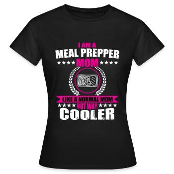 Préparation des repas Maman - T-shirt Femme - noir - Devant - AI Model Female 172 dark (172cm)