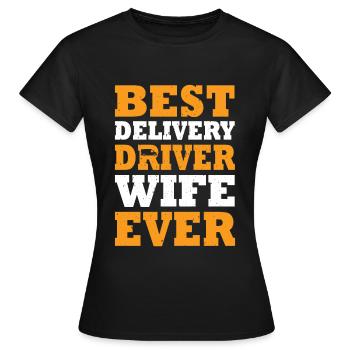 Meilleur chauffeur-livreur de tous les temps - T-shirt Femme - noir - Devant - AI Model Female 172 dark (172cm)