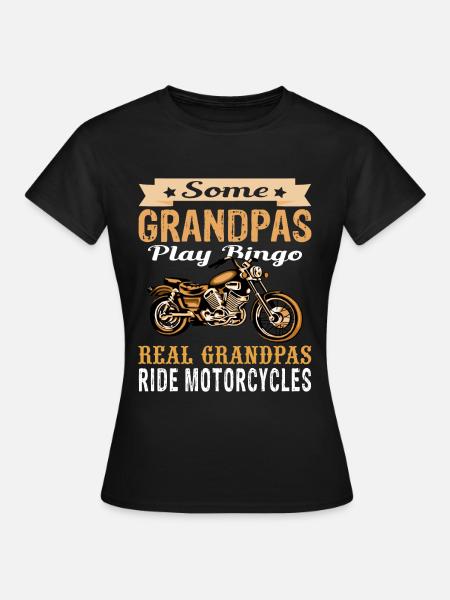 Real Grandpas drive Motorcycle Bikes Motor Bike - Dame-T-shirt - sort