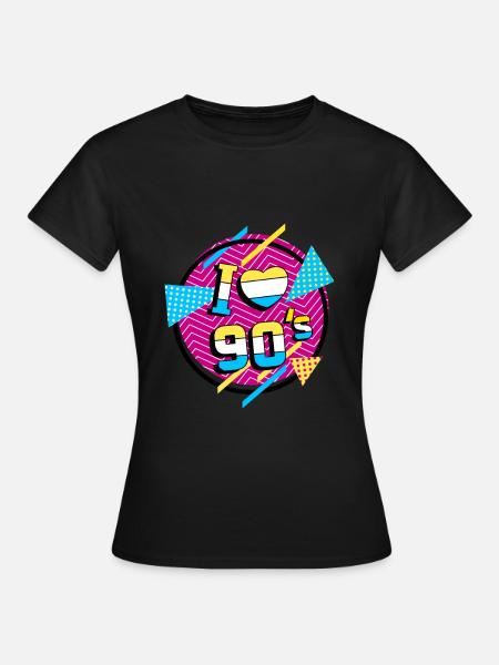 I Love 90's - Women's T-Shirt - black