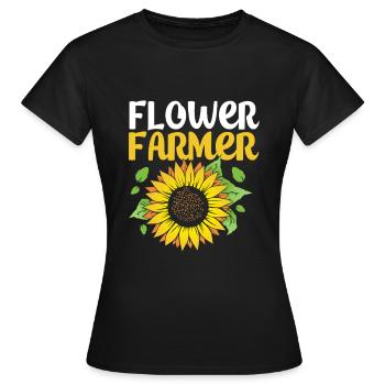 Fleuriste Fleuriste Bouquet de fleuriste - T-shirt Femme - noir - Devant - AI Model Female 172 dark (172cm)