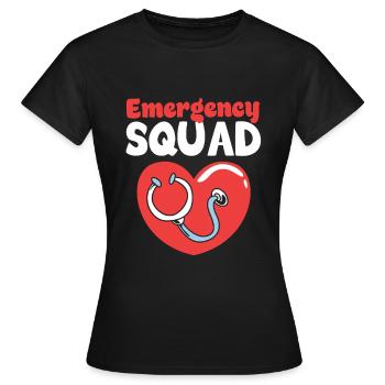Notfall Krankenschwester Team - Frauen T-Shirt - Schwarz - Vorne - AI Model Female 172 dark (172cm)