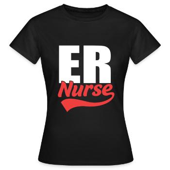 Notfall Krankenschwester Ambulanz - Frauen T-Shirt - Schwarz - Vorne - AI Model Female 172 dark (172cm)