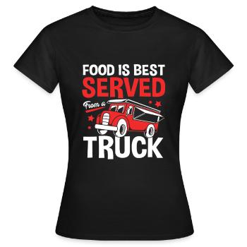 Camion de restauration de snacks - T-shirt Femme - noir - Devant - AI Model Female 172 dark (172cm)