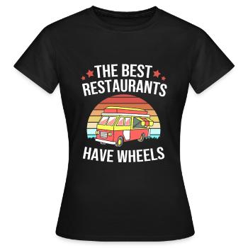 Camion de restauration de snacks - T-shirt Femme - noir - Devant - AI Model Female 172 dark (172cm)