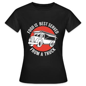 Camion de restauration de snacks - T-shirt Femme - noir - Devant - AI Model Female 172 dark (172cm)
