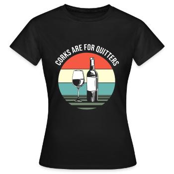 Wein Sommelier Feinschmecker - Frauen T-Shirt - Schwarz - Vorne - AI Model Female 172 dark (172cm)