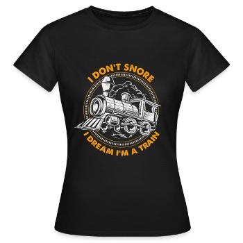 Modélisme ferroviaire Modélisme Modéliste - T-shirt Femme - noir - Devant - AI Model Female 172 dark (172cm)