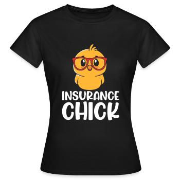 Assurance - T-shirt Femme - noir - Devant - AI Model Female 172 dark (172cm)