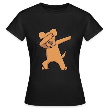 Dogue allemand - T-shirt Femme - noir - Devant - AI Model Female 172 dark (172cm)