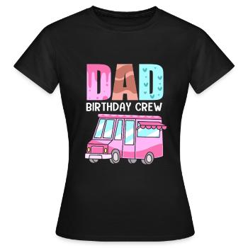 Eiscreme Eiswagen Eis Eisdiele - Frauen T-Shirt - Schwarz - Vorne - AI Model Female 172 dark (172cm)