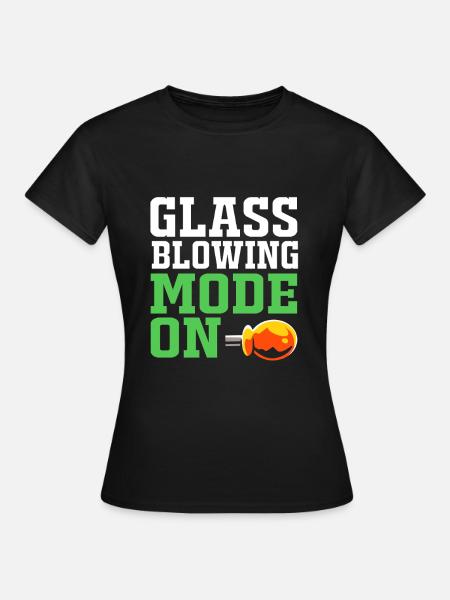 Glasbläser Glas - Frauen T-Shirt - Schwarz