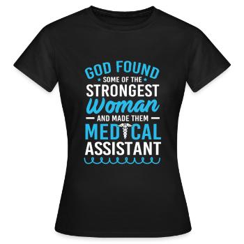 MFA Medizin Mediziner - Frauen T-Shirt - Schwarz - Vorne - AI Model Female 172 dark (172cm)