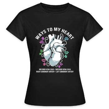 MFA Medizin Mediziner - Frauen T-Shirt - Schwarz - Vorne - AI Model Female 172 dark (172cm)