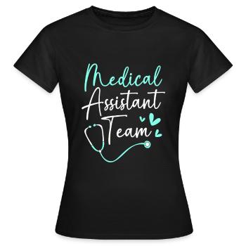 Medizin Mediziner MFA Team - Frauen T-Shirt - Schwarz - Vorne - AI Model Female 172 dark (172cm)