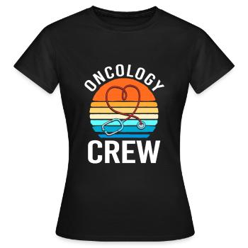 Kinderkrebs Krebs-Überlebender Krebs stinkt - Frauen T-Shirt - Schwarz - Vorne - AI Model Female 172 dark (172cm)