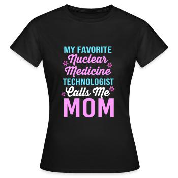 Nuklear Nuklearmedizin Atom Radiologie - Frauen T-Shirt - Schwarz - Vorne - AI Model Female 172 dark (172cm)