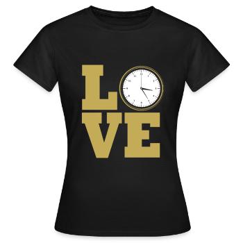 Clockwork Clock - Women's T-Shirt - black - Front - AI Model Female 172 dark (172cm)