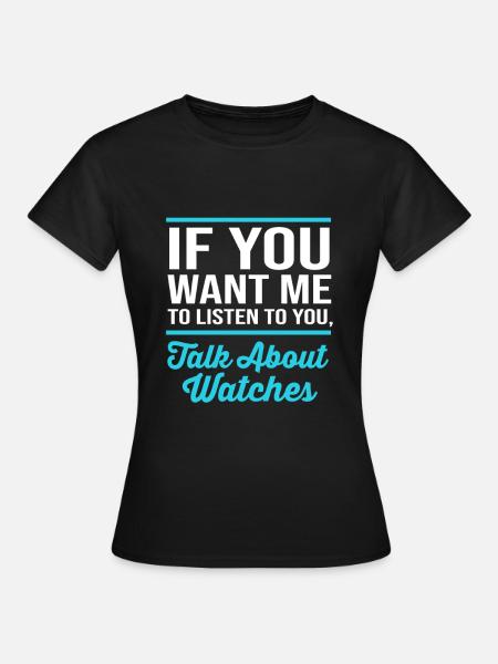 Uhr Uhrwerk - Frauen T-Shirt - Schwarz