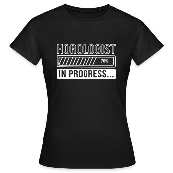 Clockwork Clock - Women's T-Shirt - black - Front - AI Model Female 172 dark (172cm)
