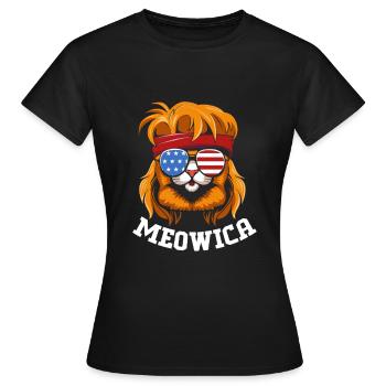 coupe de cheveux mulet - T-shirt Femme - noir - Devant - AI Model Female 172 dark (172cm)