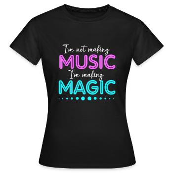 DJ Djing Label Clavier - T-shirt Femme - noir - Devant - AI Model Female 172 dark (172cm)