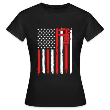 Mécanique CNC Ingénieur mécanique Serrurier - T-shirt Femme - noir - Devant - AI Model Female 172 dark (172cm)