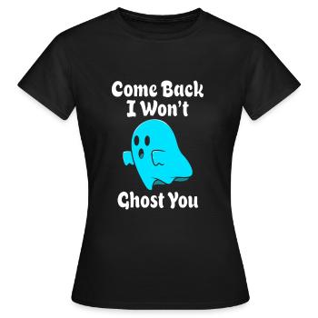 fantôme sorcière heure fantômes paranormal - T-shirt Femme - noir - Devant - AI Model Female 172 dark (172cm)