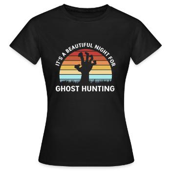Paranormal Fantôme Fantôme Heure Fantôme Fantôme - T-shirt Femme - noir - Devant - AI Model Female 172 dark (172cm)