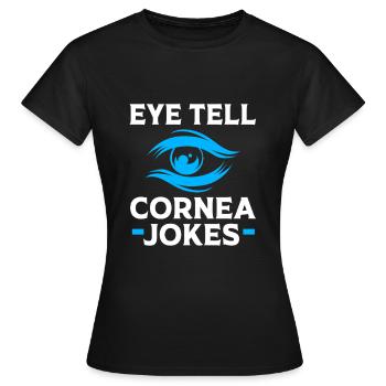 Optik Optiker Augenarzt - Frauen T-Shirt - Schwarz - Vorne - AI Model Female 172 dark (172cm)