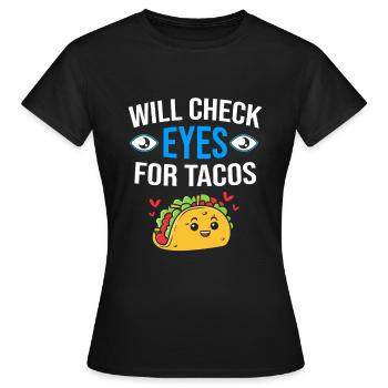 Augenarzt Optik Optiker - Frauen T-Shirt - Schwarz - Vorne - AI Model Female 172 dark (172cm)