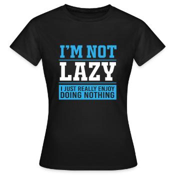 ProkrastinationFaul Faulheit Faulenzer - Frauen T-Shirt - Schwarz - Vorne - AI Model Female 172 dark (172cm)