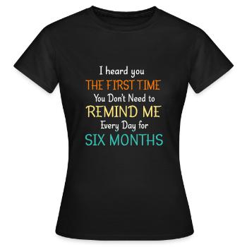 lazy procrastination lazy laziness - Women's T-Shirt - black - Front - AI Model Female 172 dark (172cm)
