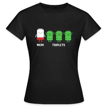 Drilling Mutter Mama - Frauen T-Shirt - Schwarz - Vorne - AI Model Female 172 dark (172cm)