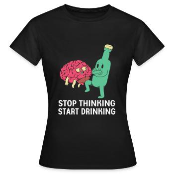Lebensmittel Ernährung Nahrungsmittel - Frauen T-Shirt - Schwarz - Vorne - AI Model Female 172 dark (172cm)