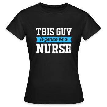 Nurse Hospital Nurse - Women's T-Shirt - black - Front - AI Model Female 172 dark (172cm)