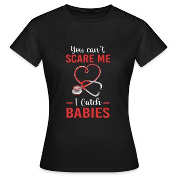 Schwangerschaft Krankenhaus Krankenschwester - Frauen T-Shirt - Schwarz - Vorne - AI Model Female 172 dark (172cm)