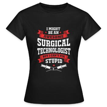 Chirurgie Chirurg CTA - Frauen T-Shirt - Schwarz - Vorne - AI Model Female 172 dark (172cm)