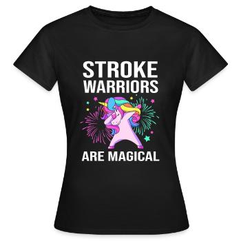 Stroke Stroke - Women's T-Shirt - black - Front - AI Model Female 172 dark (172cm)