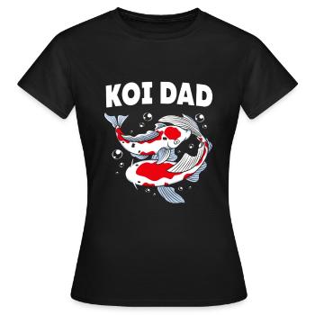 Koi Fisch Koi Karpfen Koi Koi Koi Koi - Frauen T-Shirt - Schwarz - Vorne - AI Model Female 172 dark (172cm)