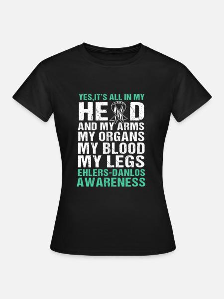 EDS Ehlers-Danlos-Syndrom HSD - Frauen T-Shirt - Schwarz