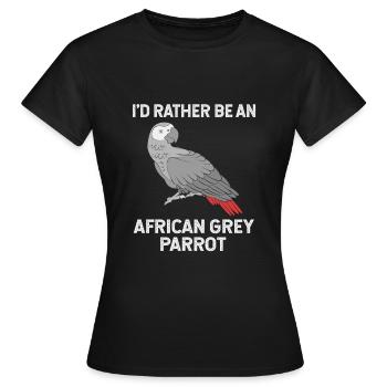 Perroquet gris Perroquet gris - T-shirt Femme - noir - Devant - AI Model Female 172 dark (172cm)