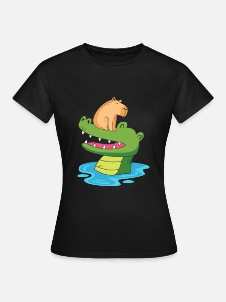 Capibara Capybara - Frauen T-Shirt - Schwarz