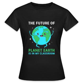 Jour de la Terre - T-shirt Femme - noir - Devant - AI Model Female 172 dark (172cm)