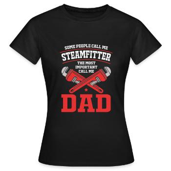 Schlosser Rohr Industrie - T-shirt Femme - noir - Devant - AI Model Female 172 dark (172cm)