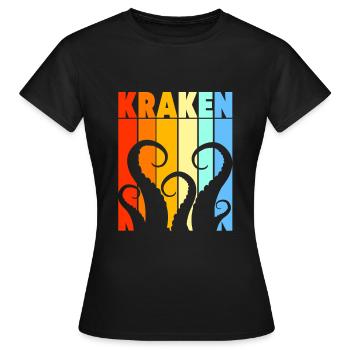 Pieuvre Pieuvre Pieuvre Pieuvre Pieuvre - T-shirt Femme - noir - Devant - AI Model Female 172 dark (172cm)