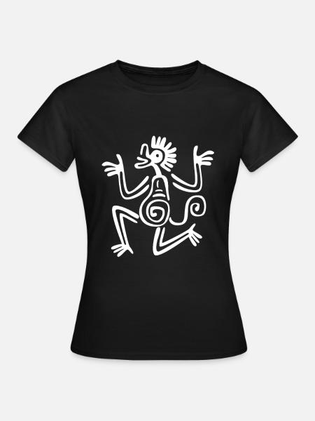 aztec Maya kalender Inka - Frauen T-Shirt - Schwarz
