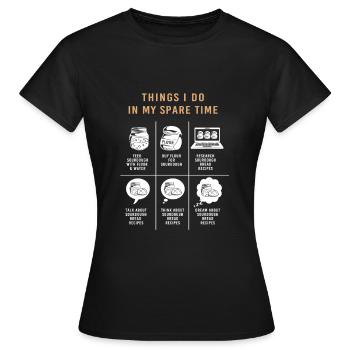 Baker Baker Baking - Women's T-Shirt - black - Front - AI Model Female 172 dark (172cm)